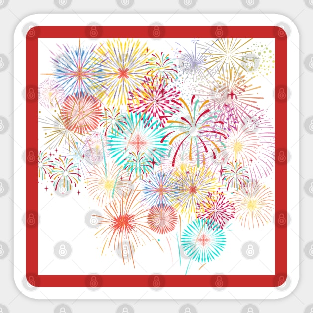 fireworks Sticker by PPphatsorn